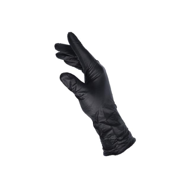 GLB 08 - Gants longs jetables nitril noir - M 60p.