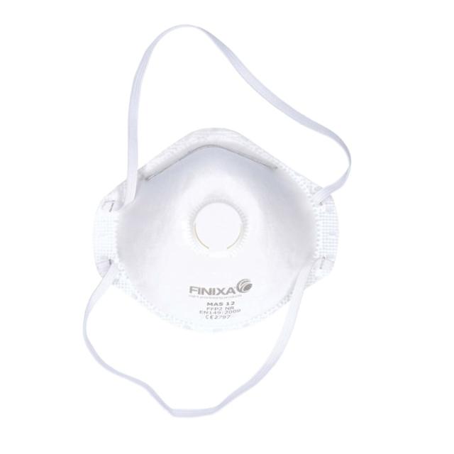 MAS 12 - stofmasker P2 met ventiel - 15st.